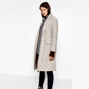 Zara Trafaluc Outerwear Wool Coat Open front Sz XS